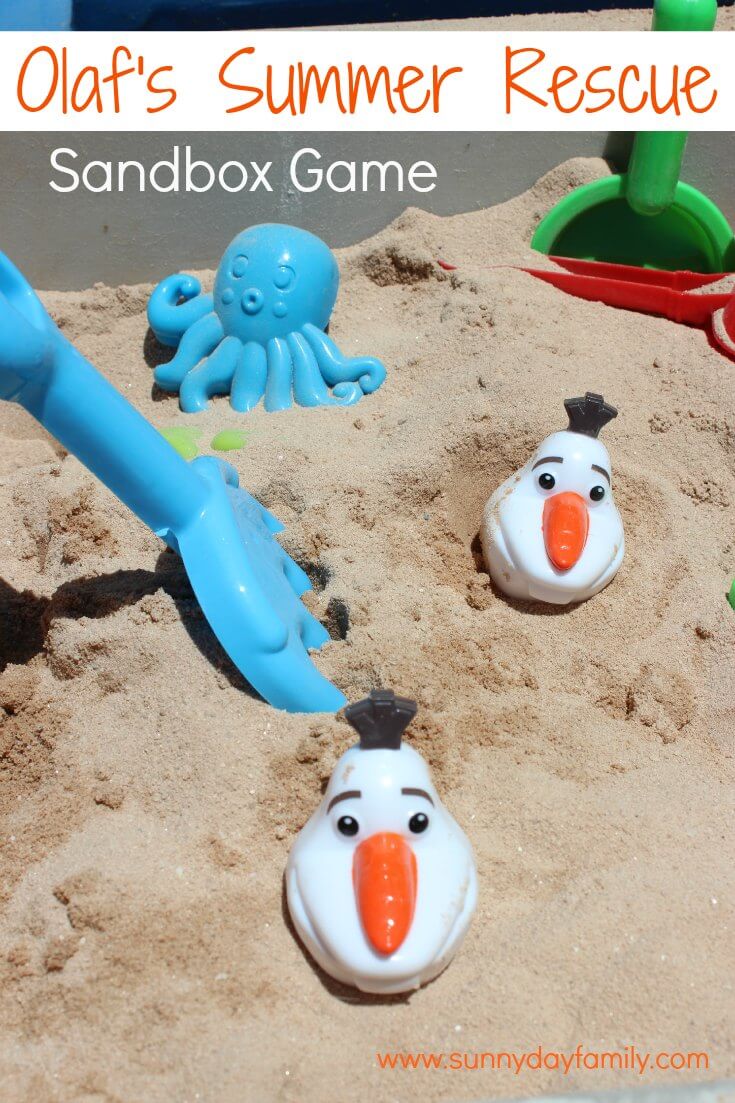 Save Olaf from melting with this fun summer sandbox activity for kids! Save Olaf from melting with this fun summer sandbox activity for kids!