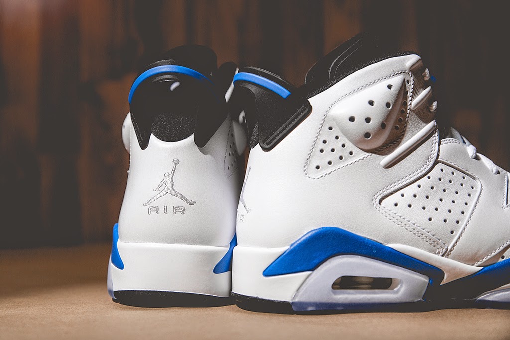 jordan 6 sport blue on feet