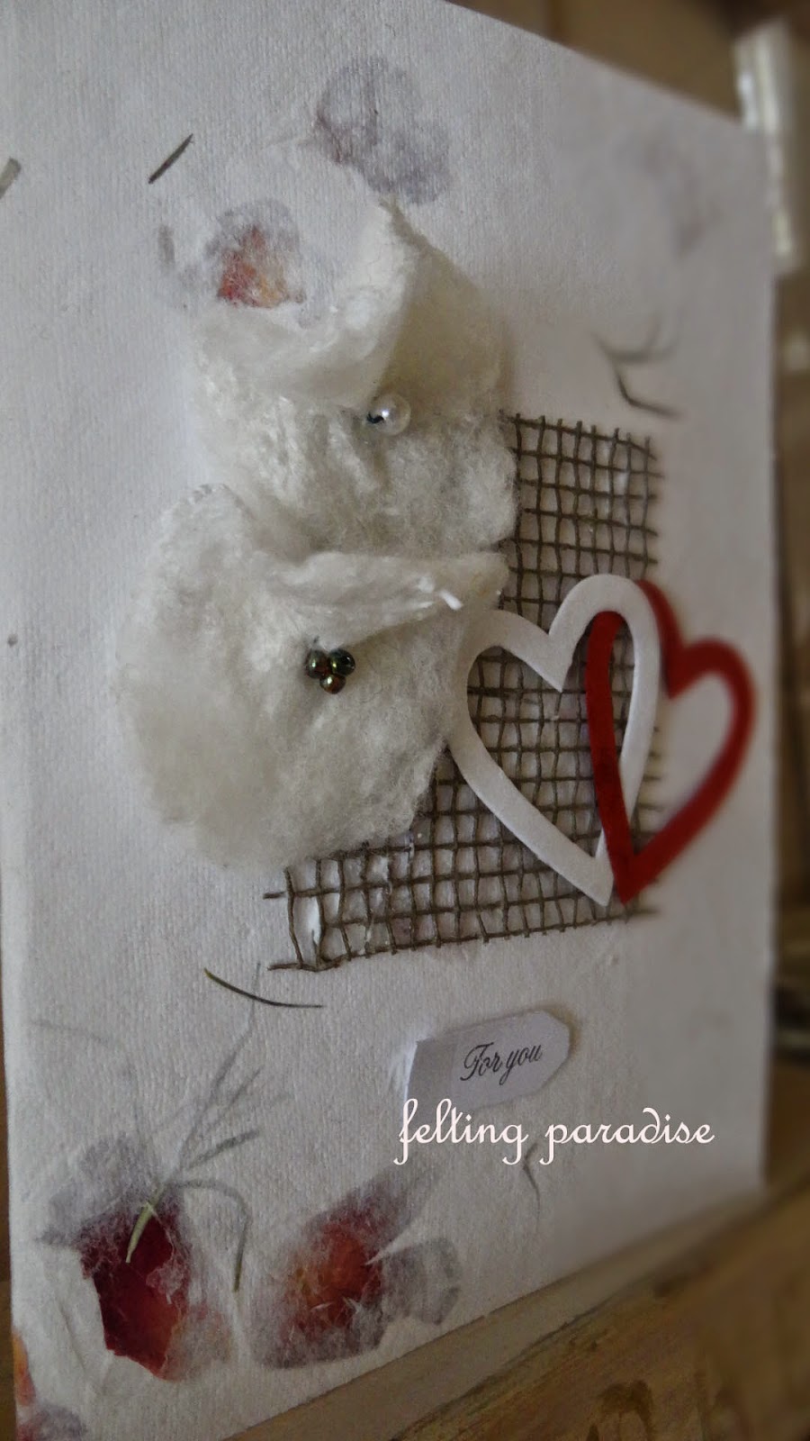 ideaandstyl 128.Handmade Greetings Cards Using FeltFor You living art