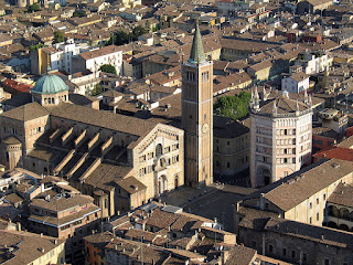 The Duomo and Baptistery in Parma, one of several great medieval cities in Emilia-Romagna