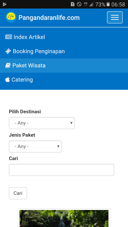 Cara Pesan Paket Wisata Pangandaran di Pangandaranlife.com ...