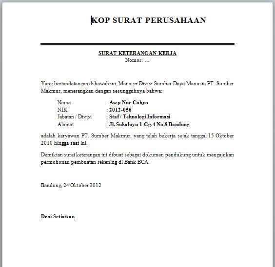 7 contoh surat pengantar yang baik dan benar contohsuratmu com surat pengantar
