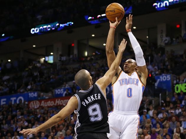 El THUNDER le corta la Racha a los SPURS. RESUMEN DEL JUEGO 