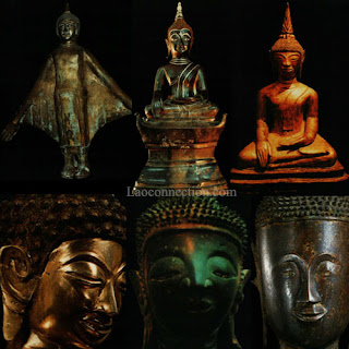 Examples of ancient and unusual styles of Buddha statues from Laos from the book Lao Buddha: The Images and Its History