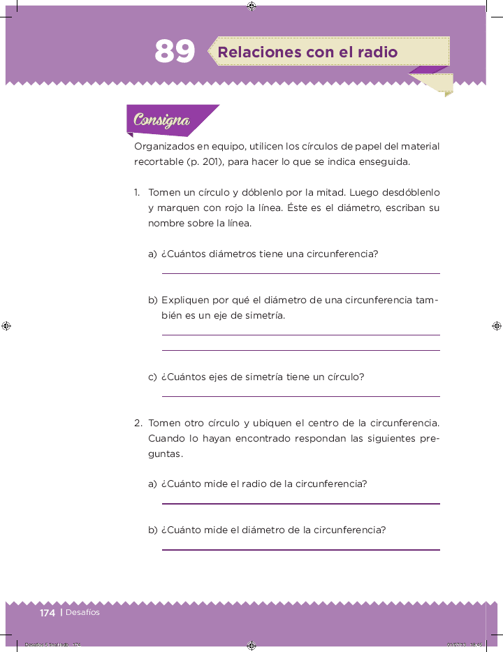 Relaciones con el radio - Desafíos matemáticos Bloque 5 2014-2015