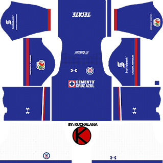 Cruz Azul Kits 2017/2018 - Dream League Soccer