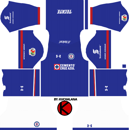 Cruz Azul Kits 2017/2018 - Dream League Soccer