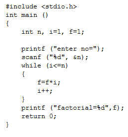 Code Auditorium: Factorial In C by For Loop.