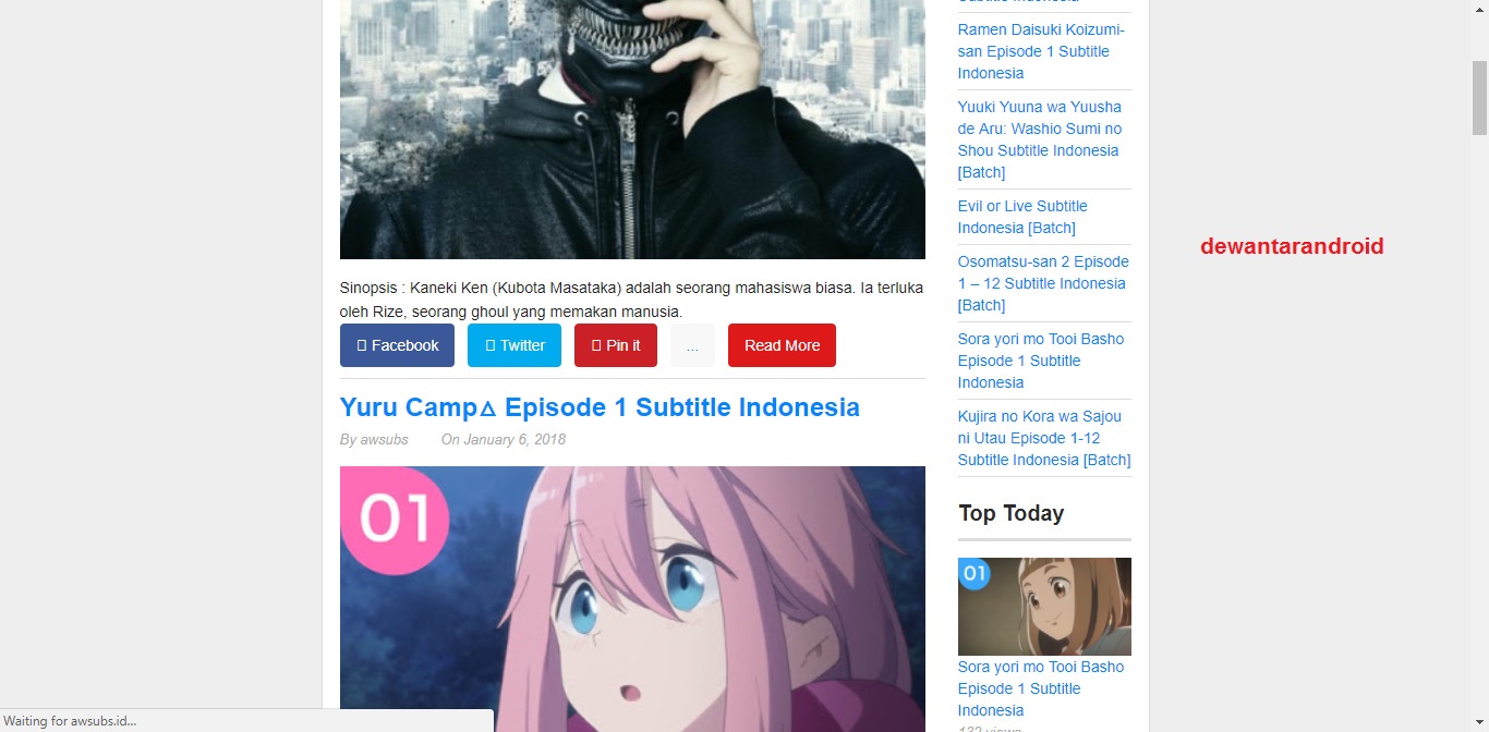 15 Situs Download Anime Terbaik Subtitle Indonesia