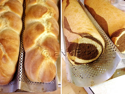 breads, cooking demo, sandwich loaves, Marbled Rye,