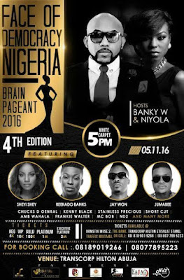 0 Reekado Banks, Seyi Shey, Jaywon, others to perform live at the Face of Democracy Nigeria 2016 in Abuja