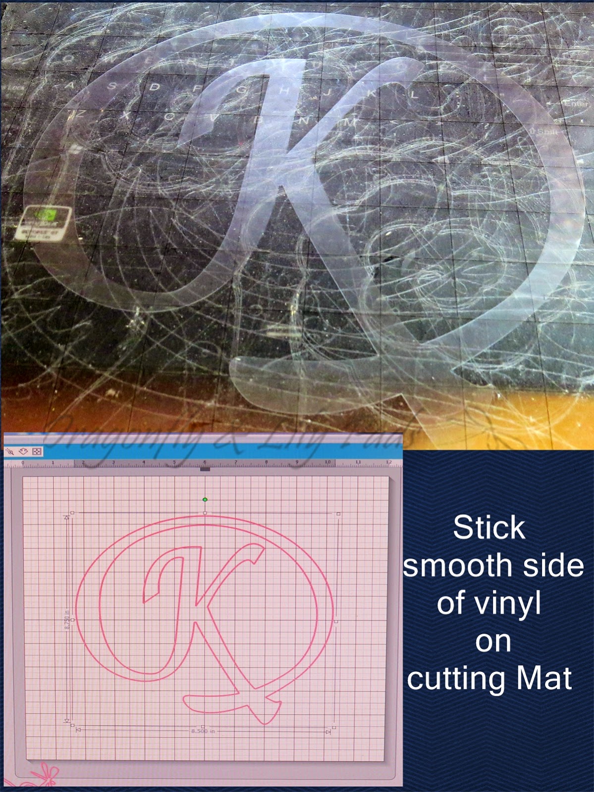 Faux, etched glass, door, Silhouette, Silhouette tutorial, vinyl