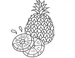 Pineapple coloring page 6