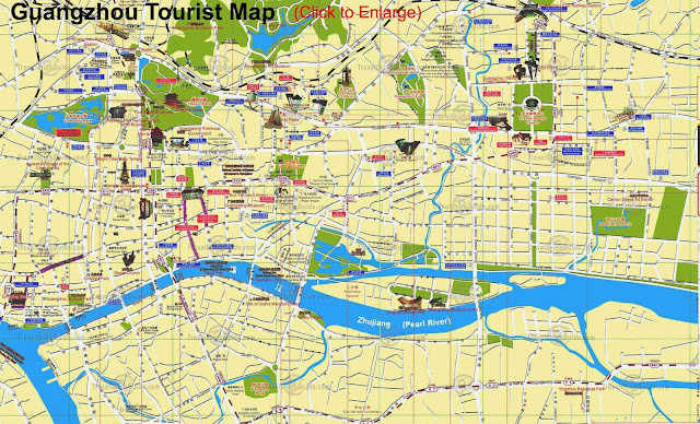 Guangzhou tourist map