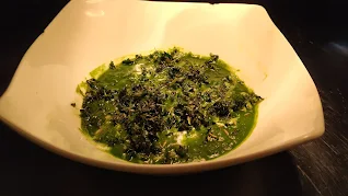 Methi Palak in a serving bowl for palak methi recipe