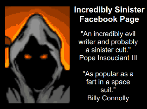 NOT QUITE SO EVIL BUT STILL FAIRLY EVIL FACEBOOK PAGE