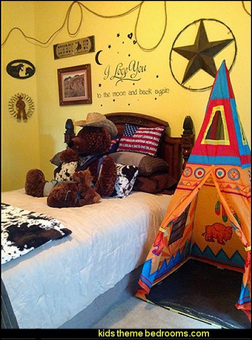 Sante Fe Giant Tee Pee  cowboy theme bedrooms - rustic western style decorating ideas - rustic decor - cowboy decor - Cowboy Bedding Western bedroom decor - horse decor - cowboy wall murals horse wall murals