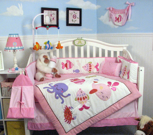 Baby Girl Crib Bedding Under The Sea Vtwctr Under The Sea Baby Girl Crib Bedding Sets
