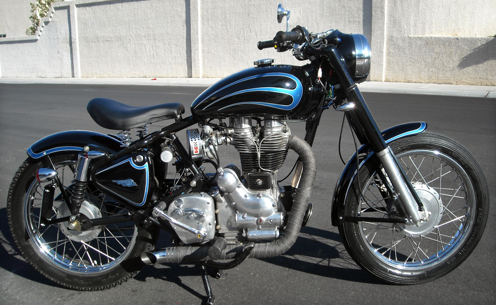 RoyalEnfields.com: Royal Enfield bobber is modified in ...