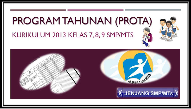 PROTA K13 SMP Download program tahunan kurikulum 2013 SMP Lengkap Kelas 7 8 9