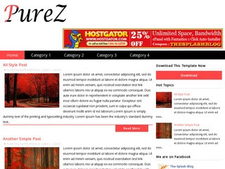 PureZ blogger template