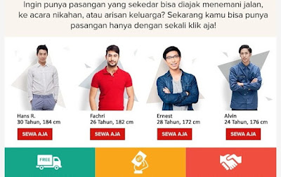 Anda Jomblo? Pertama di Indonesia Aplikasi Sewa Pasangan Online!