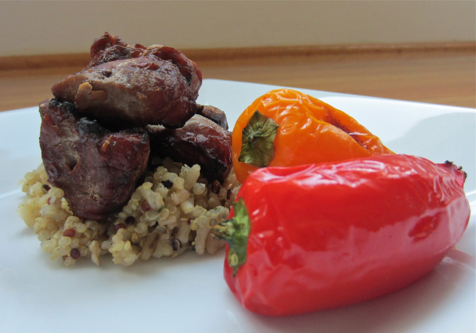 Little Mommy, Big Appetite Pork Tenderloin and Mini Sweet Pepper Kabobs