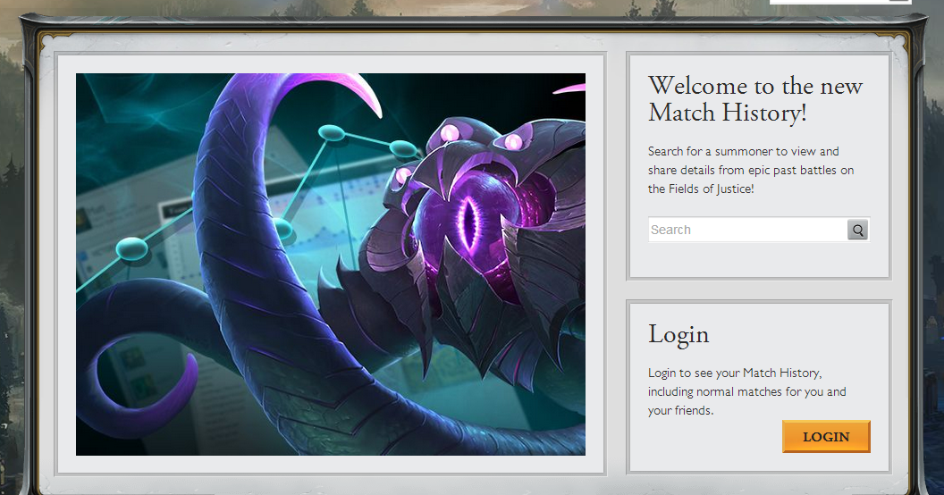 Game 4 Broke LoLの情報ブログ PBEにMatch History Betaが実装