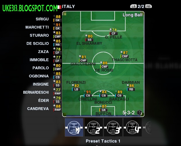 PES 2013 OPTION FILE (EDIT BIN) TERBARU EDISI EURO 2016