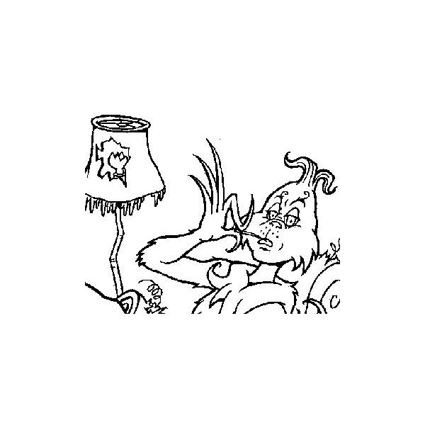 Cute Dr Seuss Christmas Coloring Pages for Kindergarten
