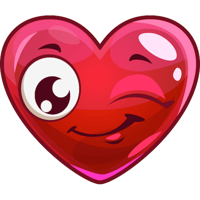 Winking heart emoji
