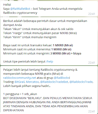 Wallet MRAI (XRB RAIBLOCKS) on Telegram Wallet MRAI (XRB RAIBLOCKS) on Telegram