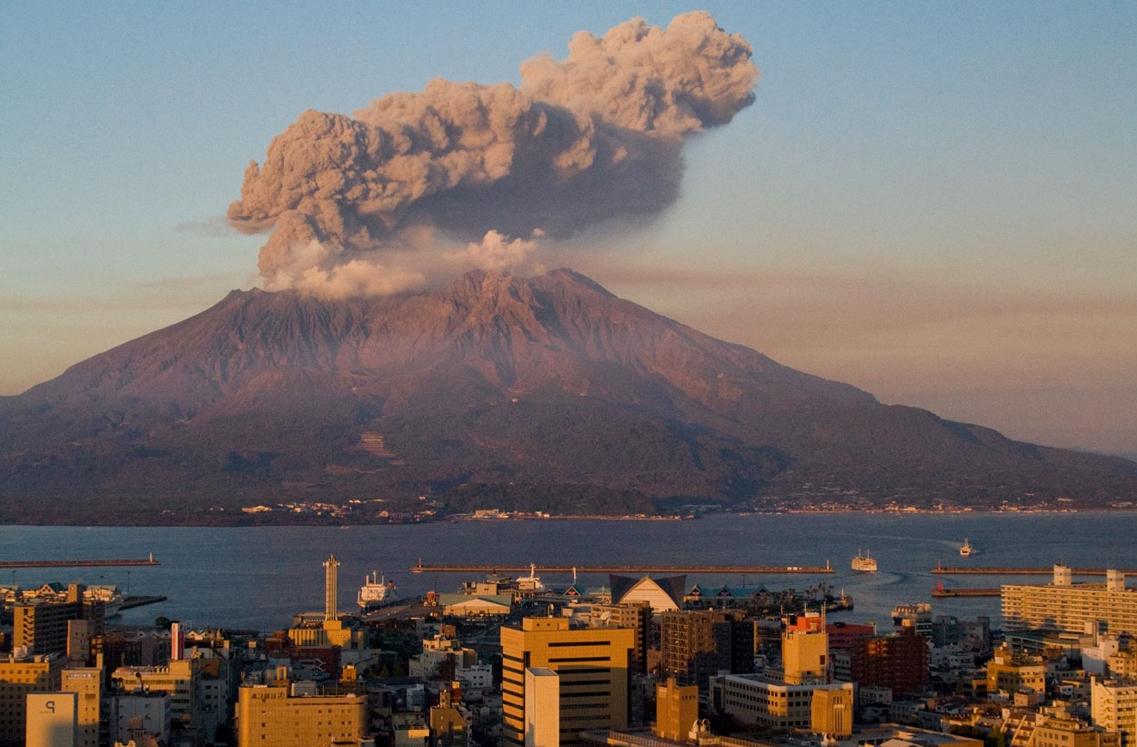 Magma buildup at Japanese volcano poses threat to 'Naples of the