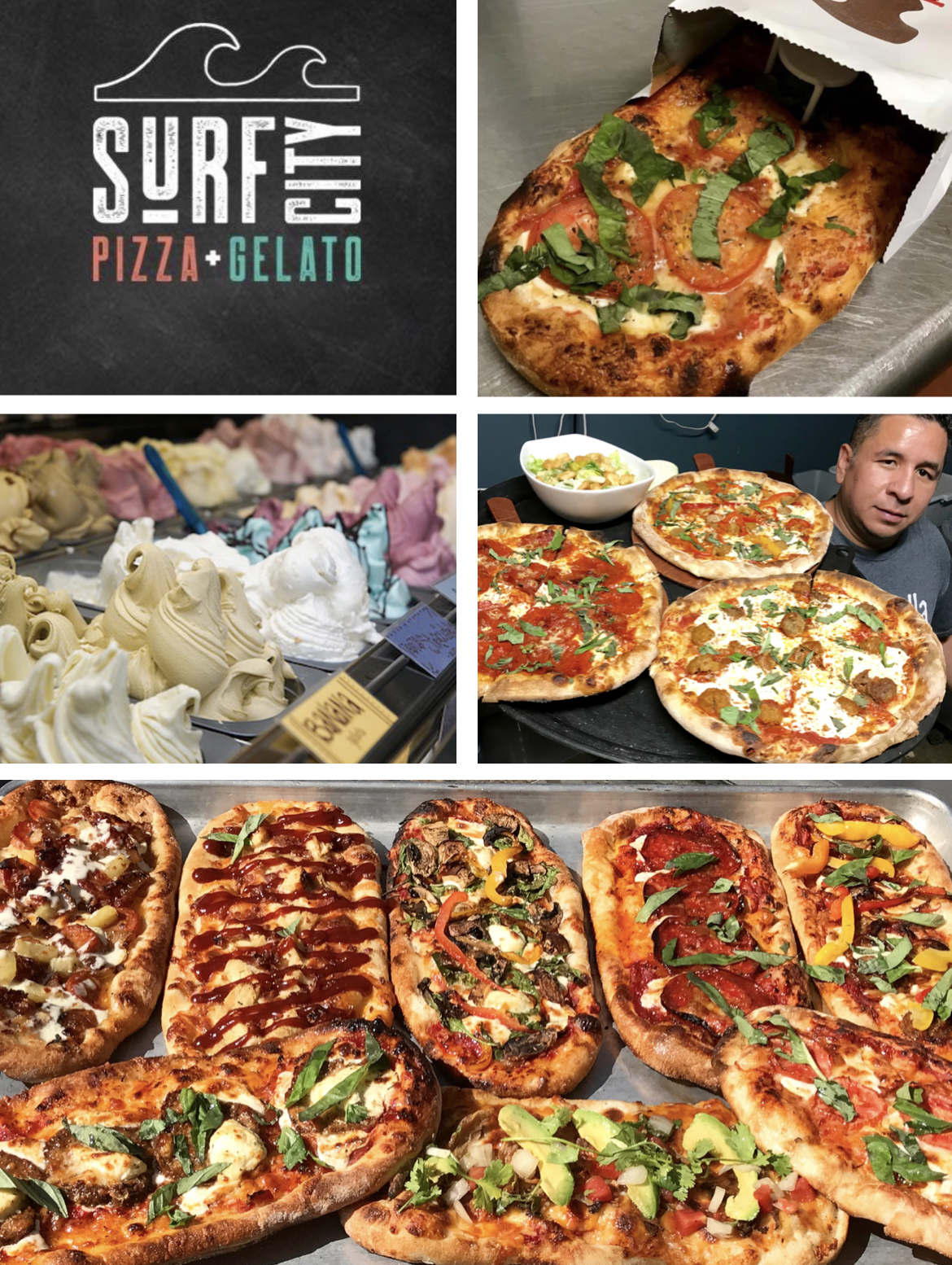 Sandiegoville Surf City Pizza Gelato Will Have Bikini Clad Servers Delivering Handheld Pizzettes To San Diego S Pacific Beach