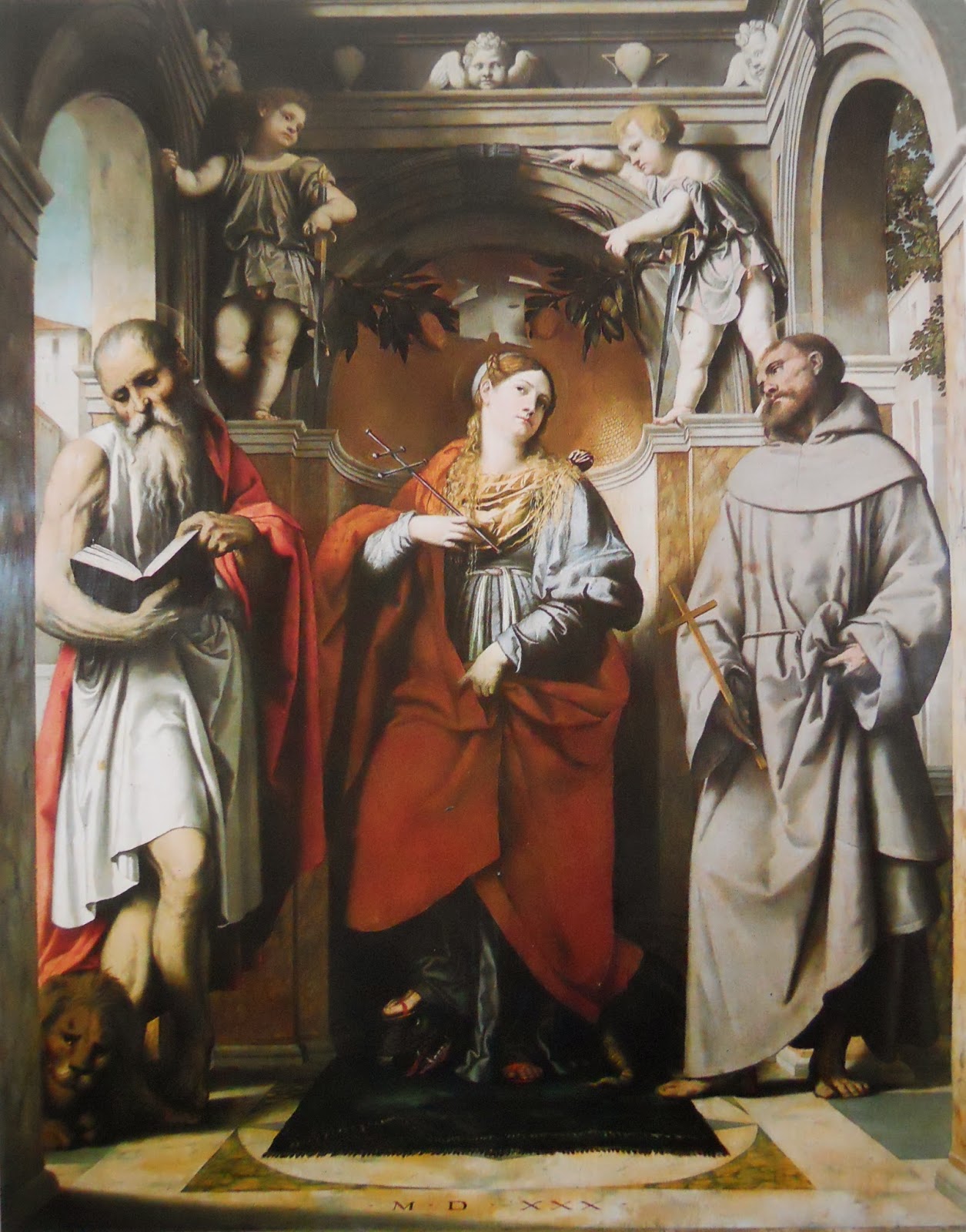 Museo Francescano Virtuale San Francesco In Una Tavola Del Moretto Nella Omonima Chiesa In Brescia 1530 Ca