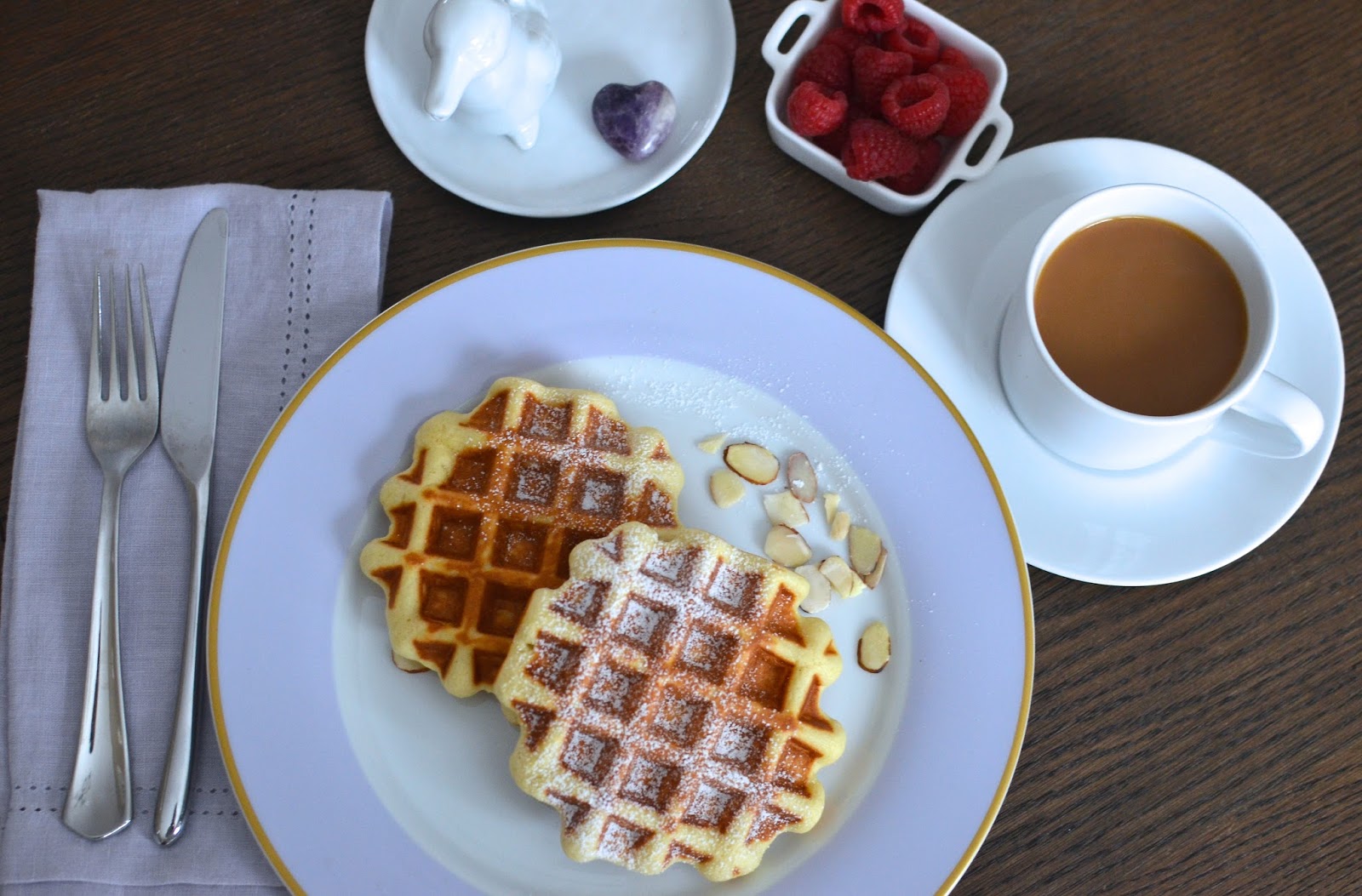 Playing with Flour: Almond paste waffles