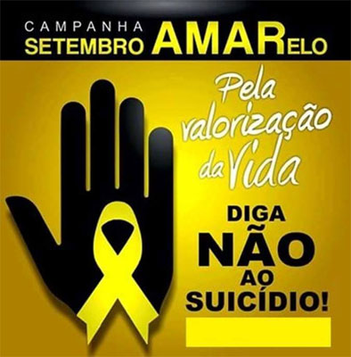 Resultado de imagem para setembro mês amarelo contra suicidio