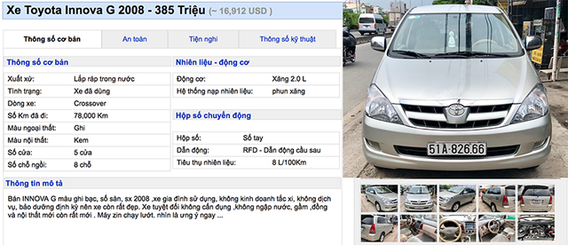 Bạn có thể nào tin xe Toyota Innova có giá 350 triệu ảnh 4 Bạn có thể nào tin xe Toyota Innova có giá 350 triệu ảnh 4