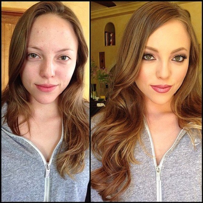 Maquilhagem: O antes e depois de 7 atrizes porn Maquilhagem: O antes e depois de 7 atrizes porn