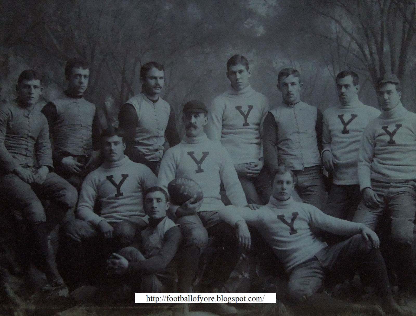 Football of Yore 1888 Yale Football Team Photo / Charles Gill