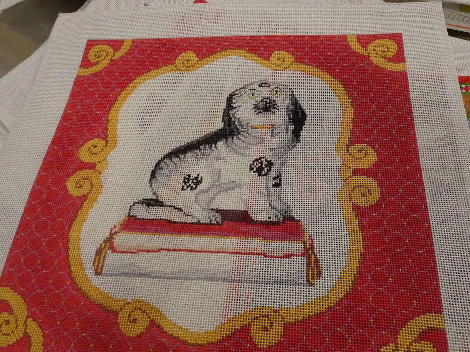 The French Tangerine needlepoint update and a san francisco shop