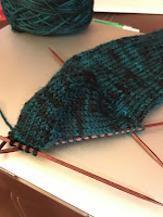 Knitting progress photo