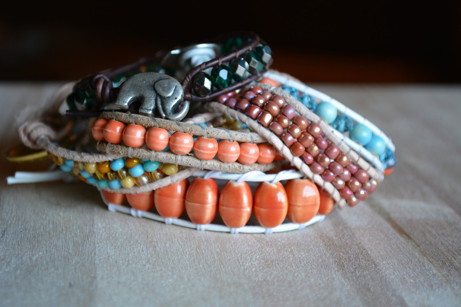20SomethingChiLiving DIY Leather Wrap Bracelet