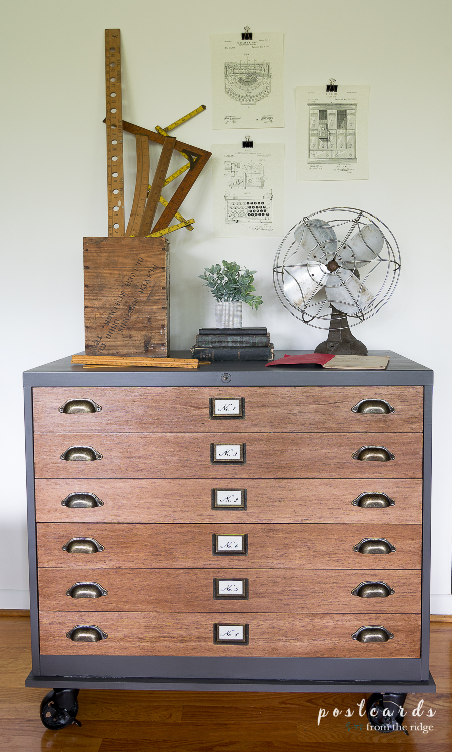 How To Update A Metal File Cabinet Postcards From The Ridge