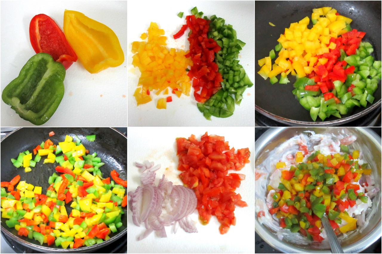 Bell Pepper Cream Cheese Sandwich Healthy Breakfast for Kids!