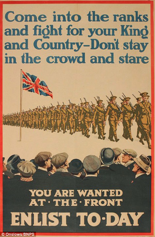 19 Fascinating WWI Posters Urging Men to Enlist Vintage 19 Fascinating WWI Posters Urging Men to Enlist Vintage