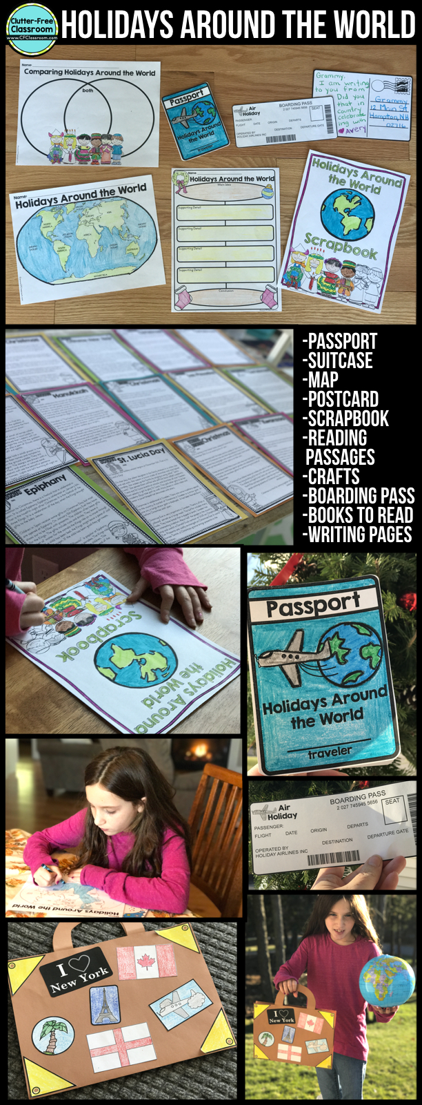 Holidays Around the World videos are a great way to experience the traditions of other countries or cultures. These short free videos feature Pere Noel, Old Befana and other telling stories and explaining Kwanzaa, Hanukkah, and the winter celebrations in France, Canada, England, Germany, and Italy. Watching these video, reading books & passages, making maps, suitcases, passports, crafts, scrapbooks, & postcards is perfect for first, second, third, fourth, & fifth grade & homeschool lesson plans. Holidays Around the World videos are a great way to experience the traditions of other countries or cultures. These short free videos feature Pere Noel, Old Befana and other telling stories and explaining Kwanzaa, Hanukkah, and the winter celebrations in France, Canada, England, Germany, and Italy. Watching these video, reading books & passages, making maps, suitcases, passports, crafts, scrapbooks, & postcards is perfect for first, second, third, fourth, & fifth grade & homeschool lesson plans.