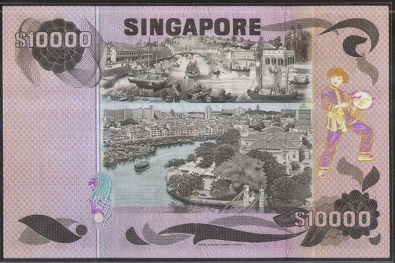 Singapore 10000 Dollar note Bird Series