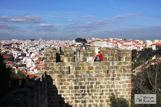 Zamek Sao Jorge w Lizbonie