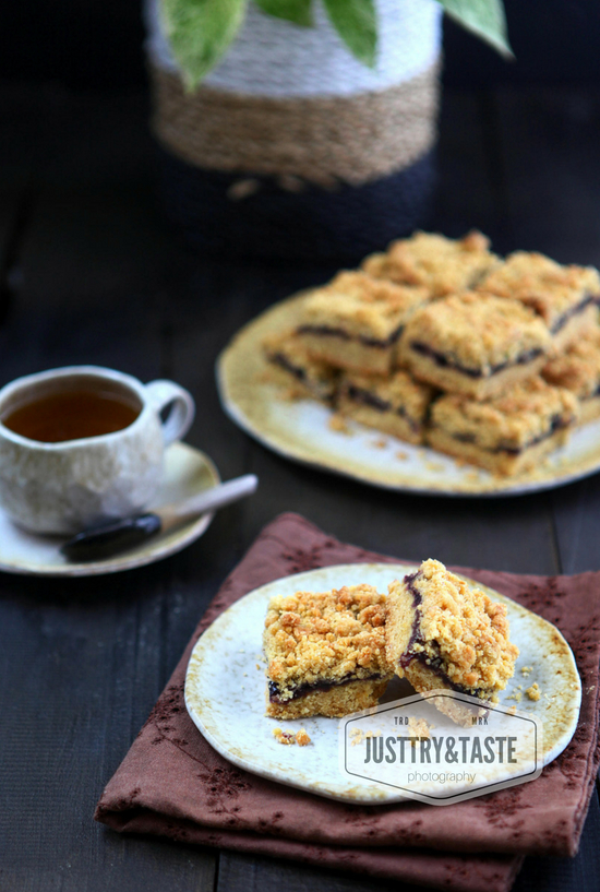 Resep Blueberry Crumble Bars